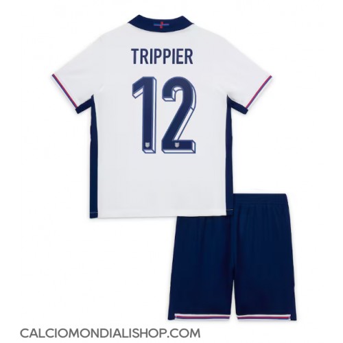 Maglie da calcio Inghilterra Kieran Trippier #12 Prima Maglia Bambino Europei 2024 Manica Corta (+ Pantaloni corti)